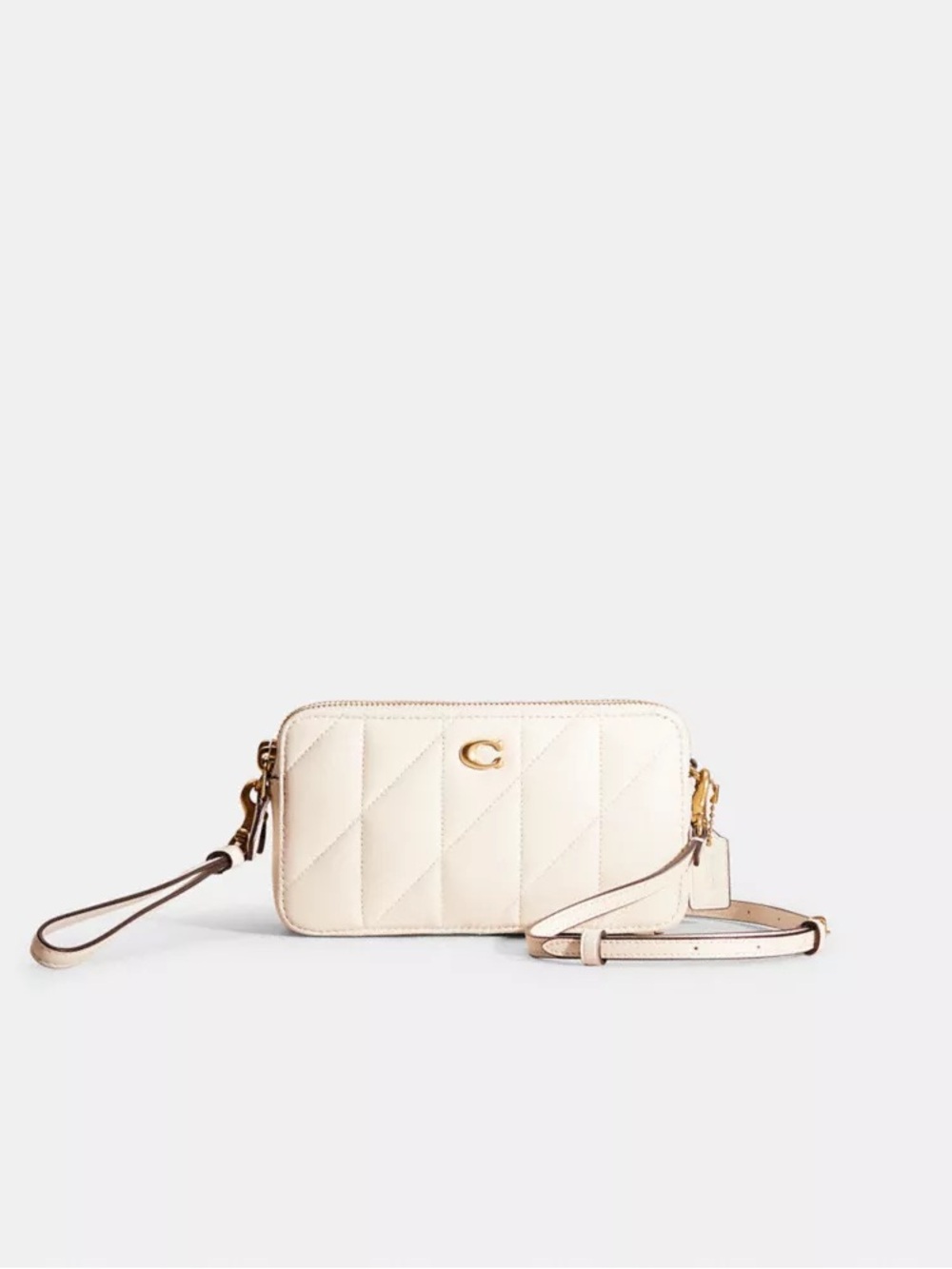 NWT Coach Quilted Nappa Leather Wristlet and crossbody